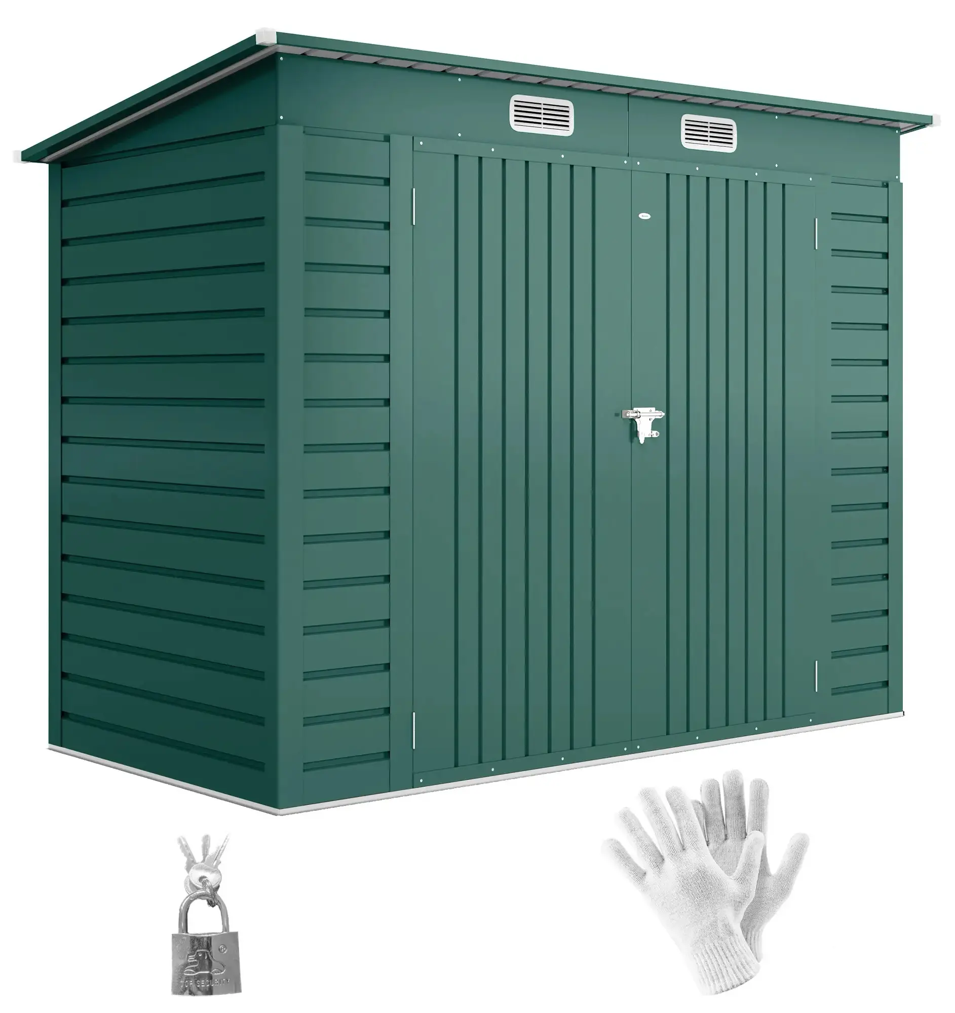 Сарай-хозблок Outsunny 84H-118V00GN 249x121x183 (Green) - 3