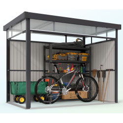 Сарай-хозблок Outsunny 84H-193V01CG 162x259x201 (Dark Grey) Thumb