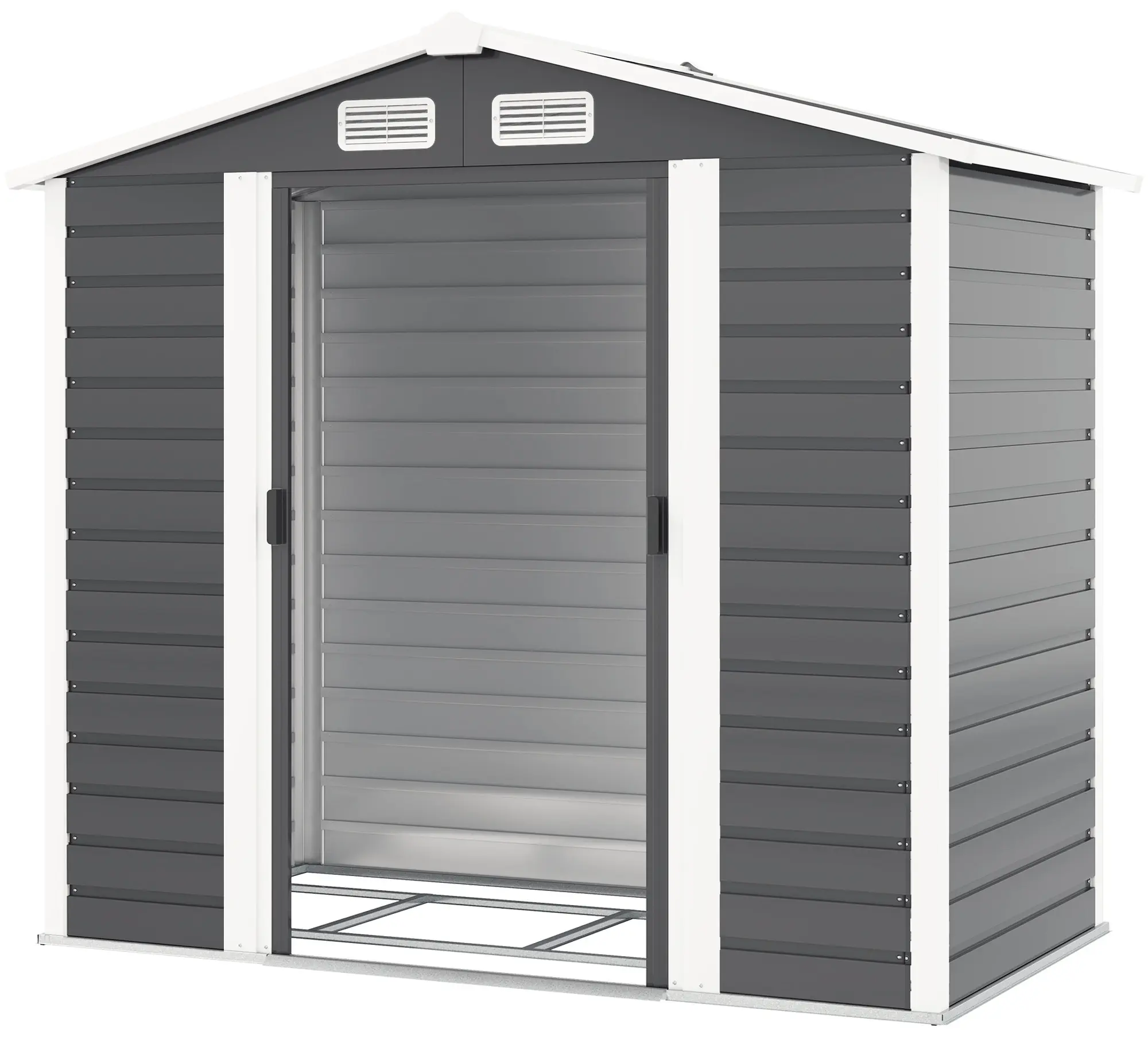 Сарай-хозблок Outsunny 84H-225V00CG 213x120x194 (Dark Grey) - 2