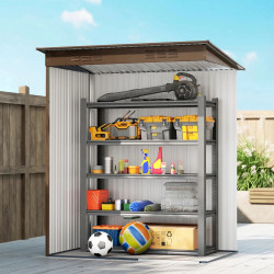 Сарай-хозблок Outsunny 84H-456V00BN 159x106x181 (Brown) Thumb