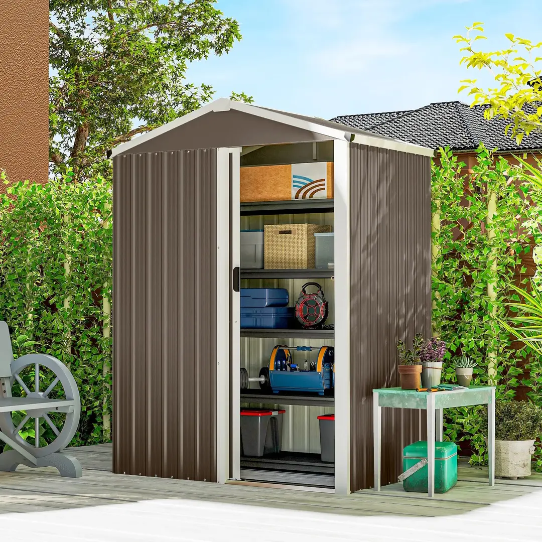 Casuta gradina Outsunny 84H-457V00BN (Brown)