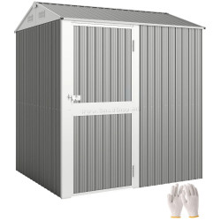 Сарай-хозблок Outsunny 84H-458V00SR 209x177x236 (Silver)