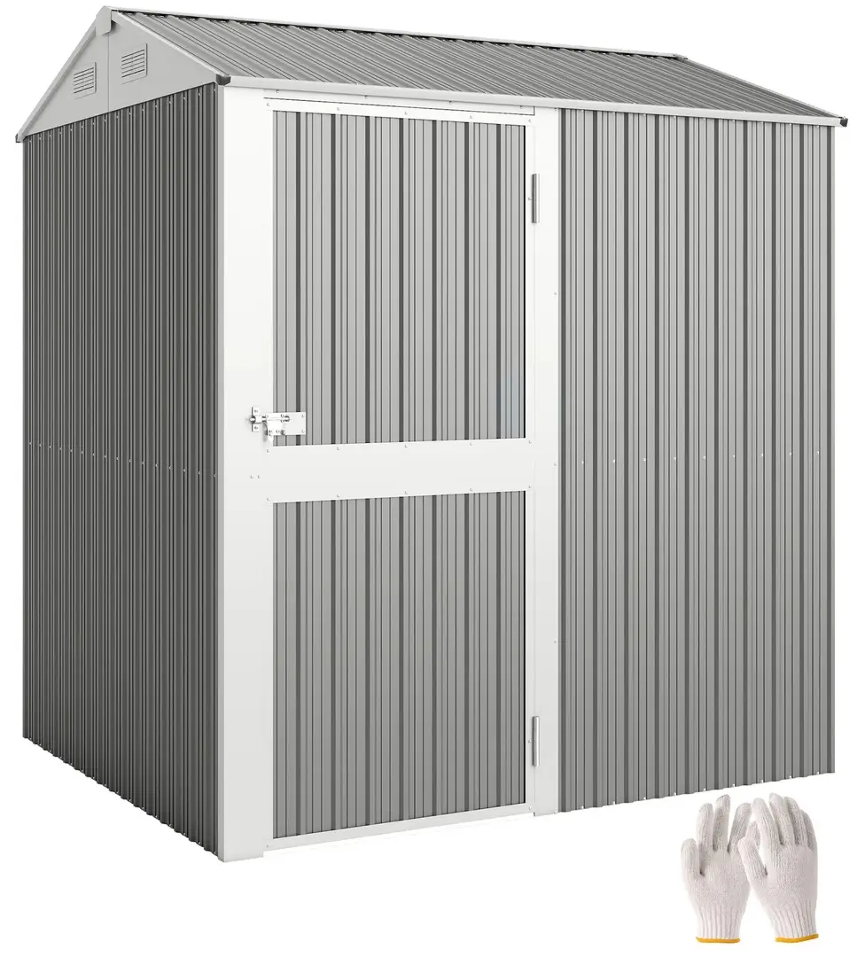 Сарай-хозблок Outsunny 84H-458V00SR 209x177x236 (Silver)