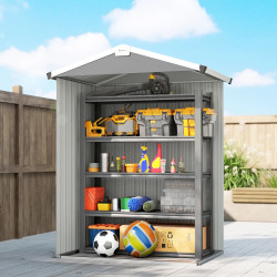 Casuta gradina Outsunny 84H-459V00SR 133x87x178 (Silver) Thumb