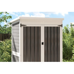 Сарай-хозблок Outsunny 84H-487V00BK 94x43x166 (Black/White) Thumb