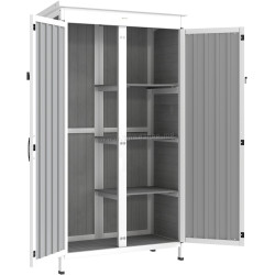 Сарай-хозблок Outsunny 84H-487V00BK 94x43x166 (Black/White)