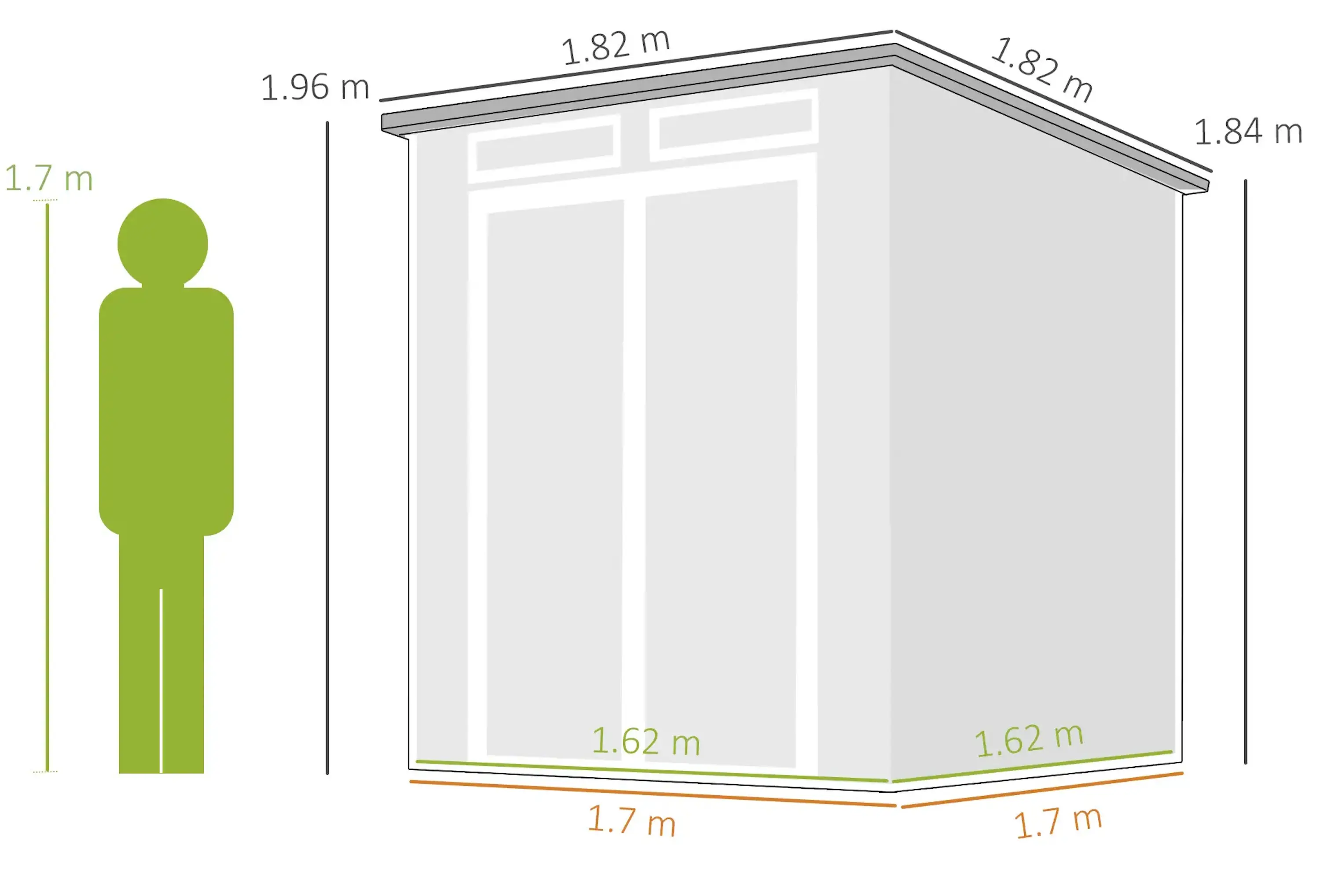 Сарай-хозблок Outsunny 84H-500V00CG (Dark Grey) - 5