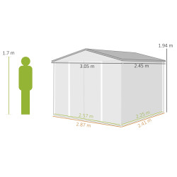 Сарай-хозблок Outsunny 84H-634V00BN 305x245 (Brown) Thumb