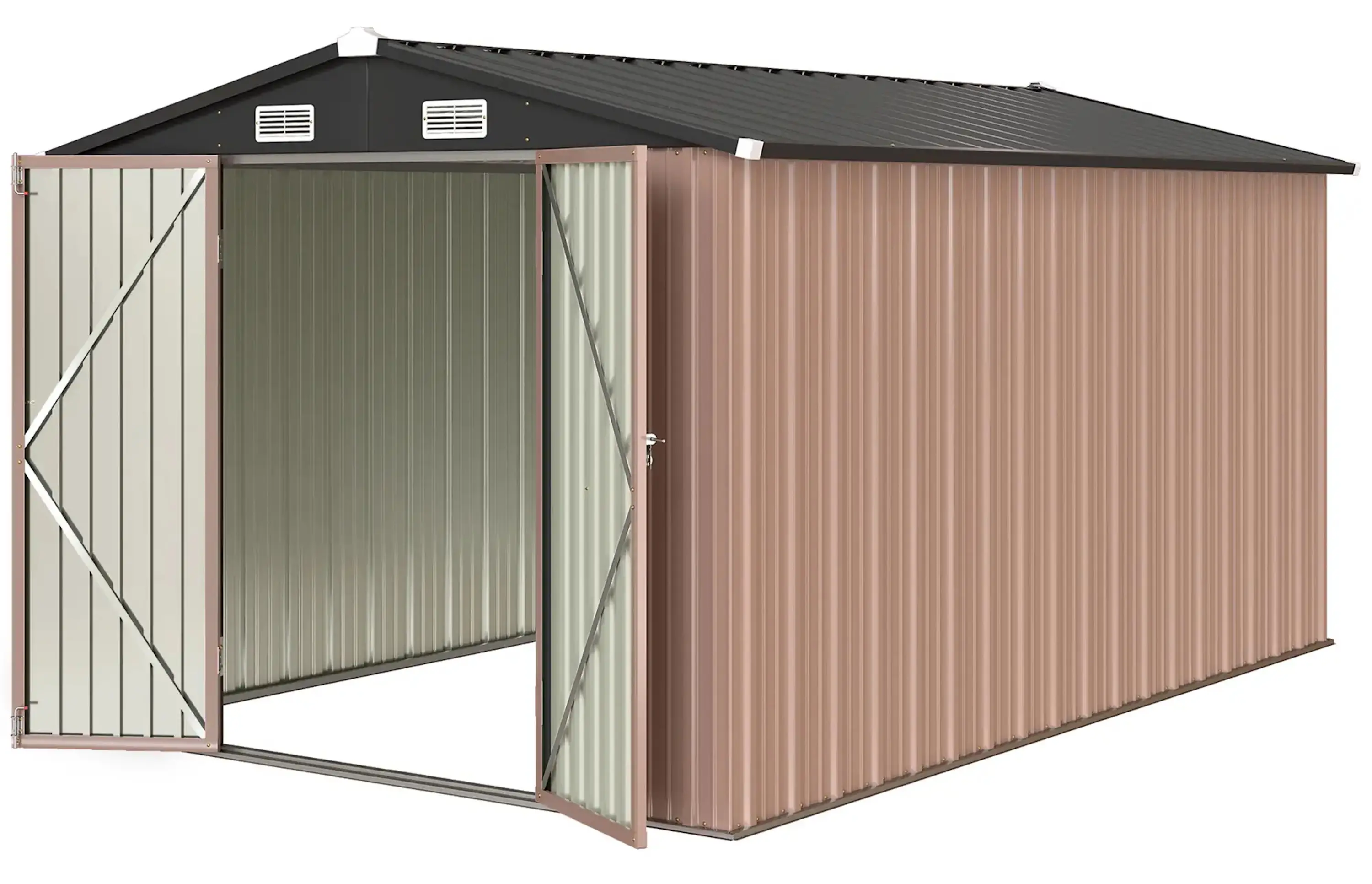 Сарай-хозблок Outsunny 84H-634V01BN 364x238 (Brown) - 3