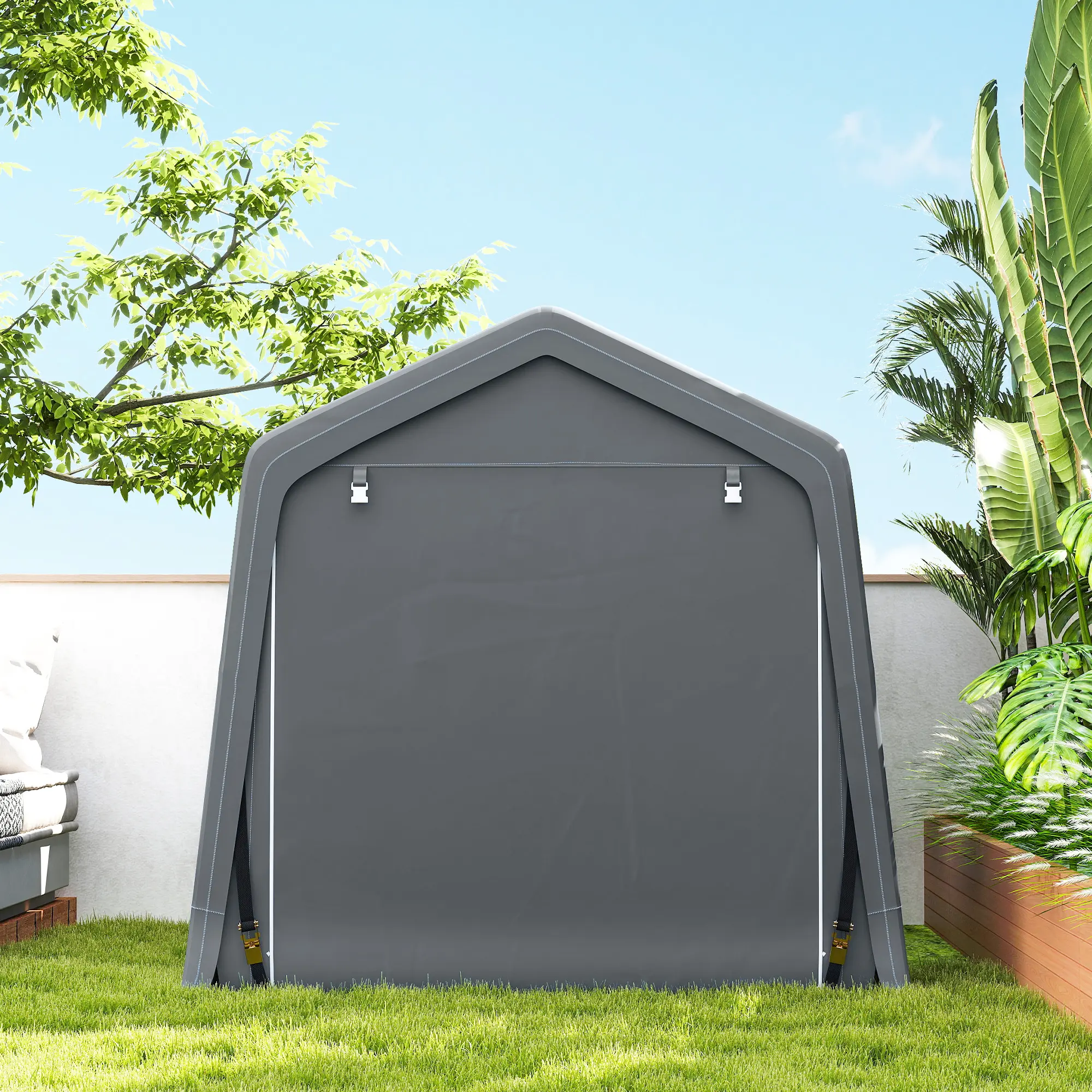 Сарай тентовый Outsunny 845-697CG (Dark Grey) - 5