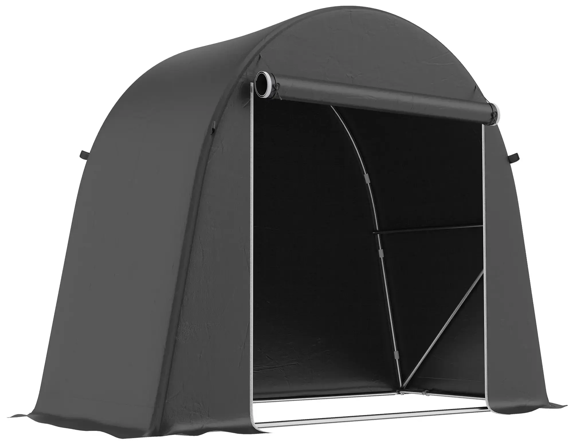 Cort depozitare de gradina Outsunny 84H-539V00CG (Dark Grey) - 2