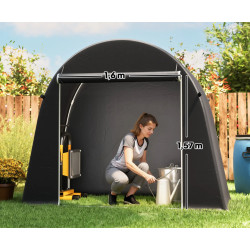 Cort depozitare de gradina Outsunny 84H-539V00CG (Dark Grey) Thumb