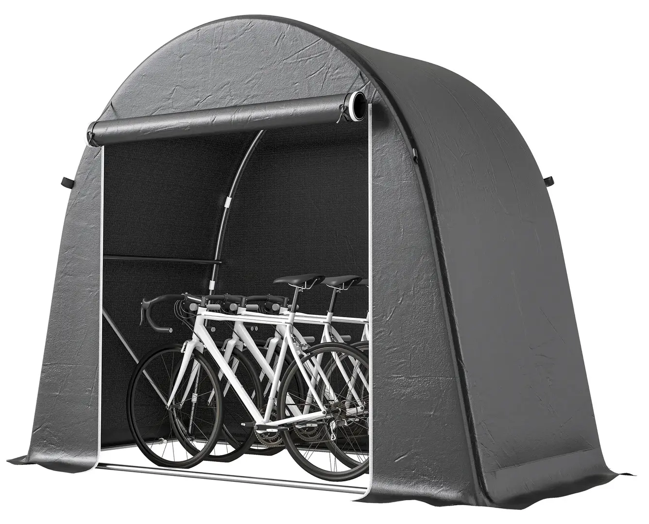 Cort depozitare de gradina Outsunny 84H-539V00CG (Dark Grey)