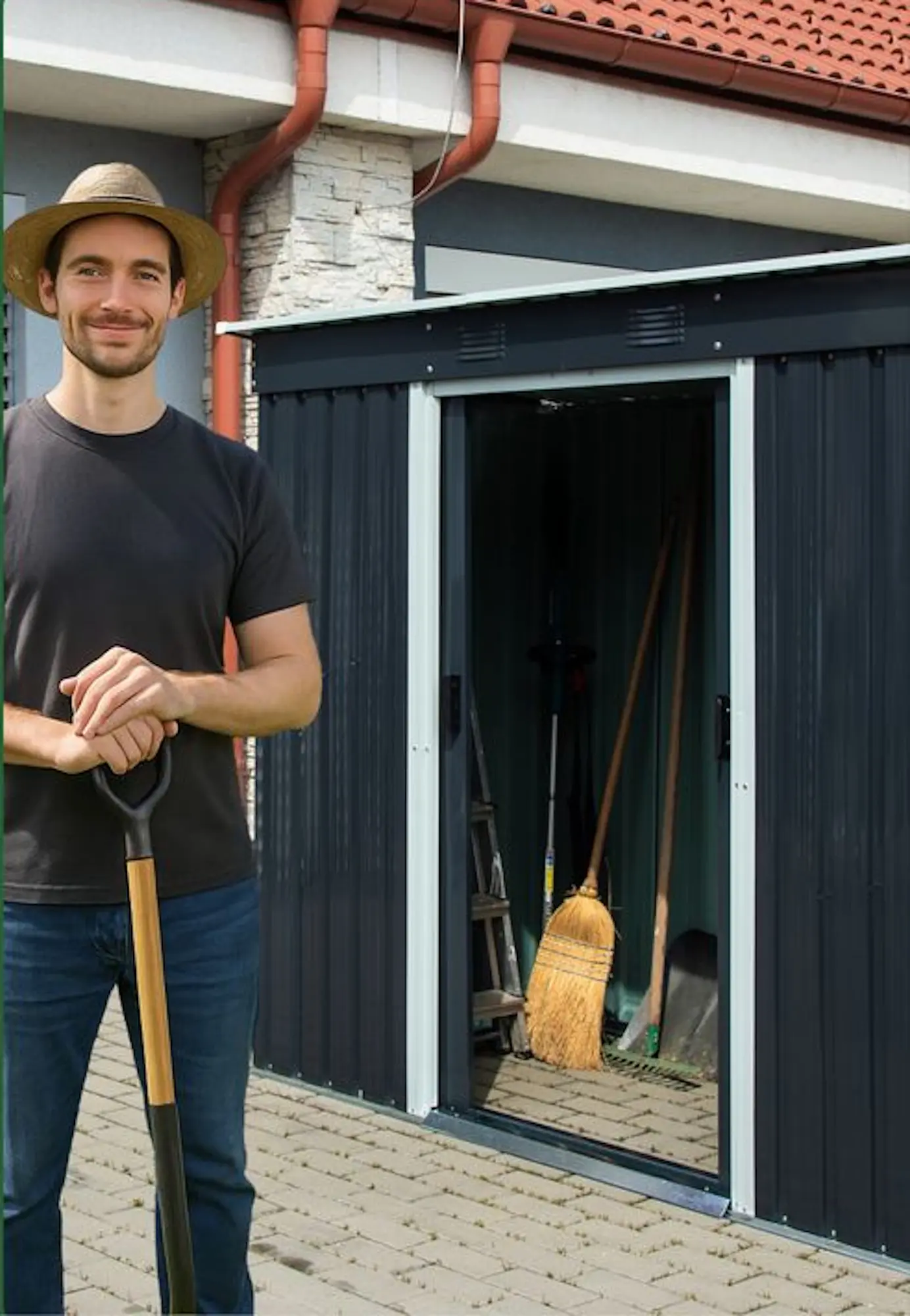 Casuta gradina Strend Pro 217x110x174 (Anthracite) - 2