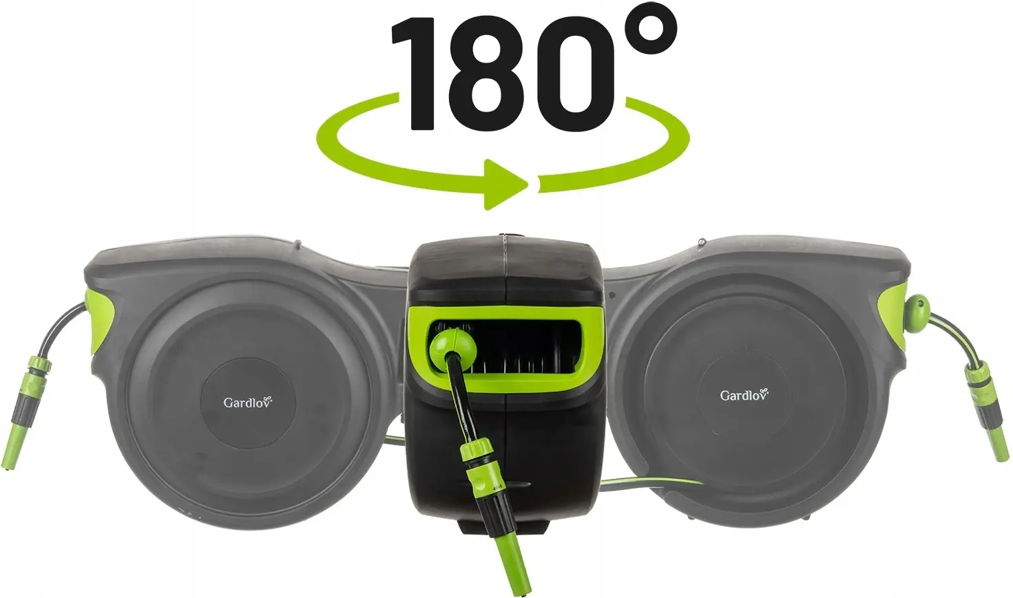 Катушка со шлангом Gardlov 25509 25m (Black/Green) - 9