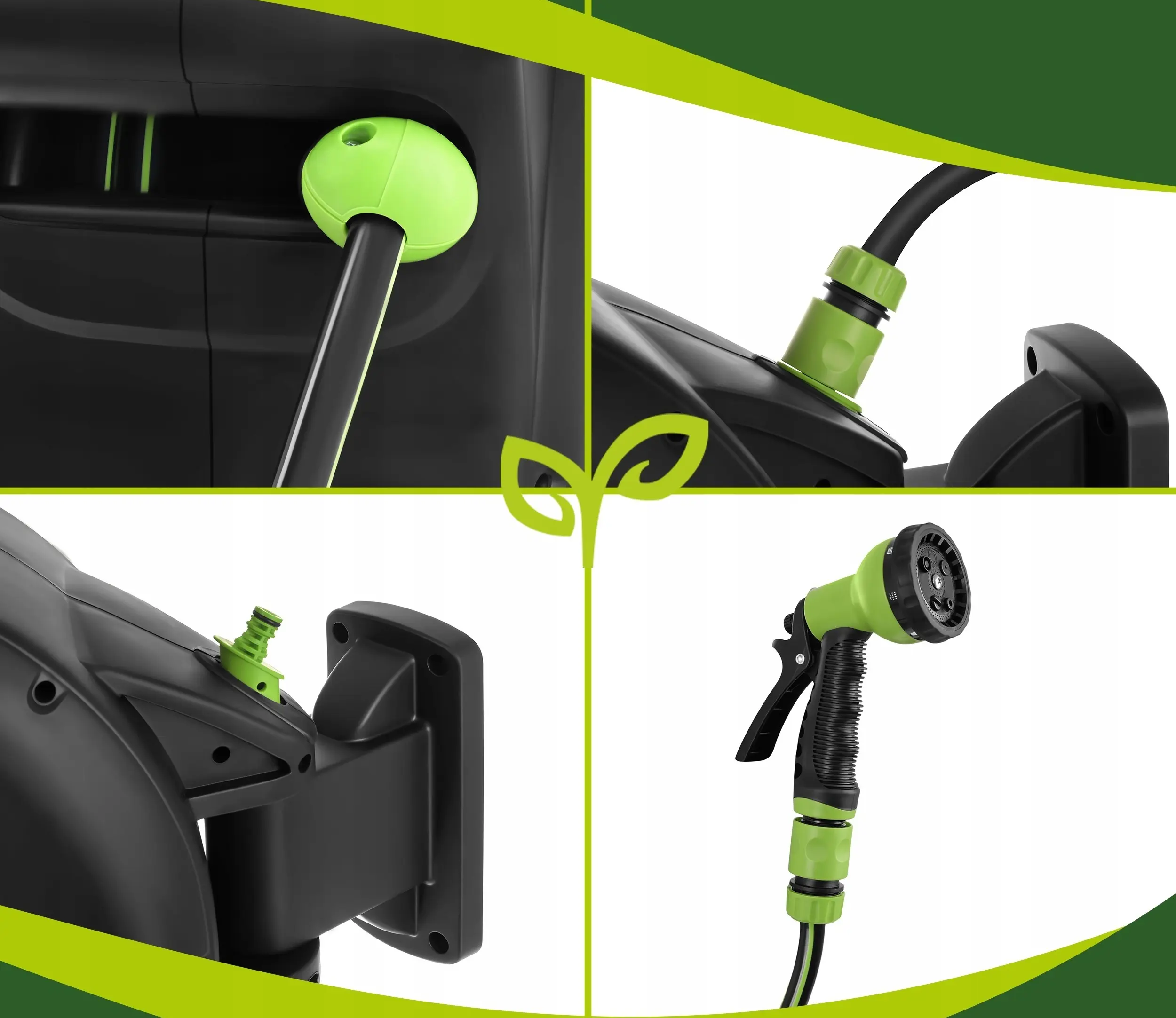 Катушка со шлангом Gardlov 5900779963597 30м (Black/Green) - 4