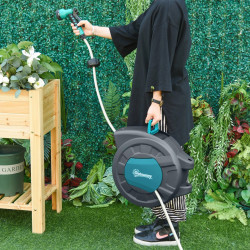 Катушка со шлангом Outsunny 845-479 (Grey/Blue) Thumb