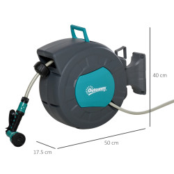 Катушка со шлангом Outsunny 845-479 (Grey/Blue) Thumb