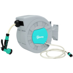 Tamabur cu furtun Outsunny 84H-324V00GY (Grey/Blue)