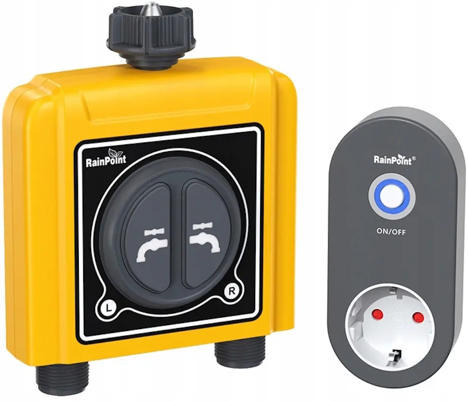 Контроллер орошения RainPoint TTV203FRF + TWG004WR (Yellow/Grey)