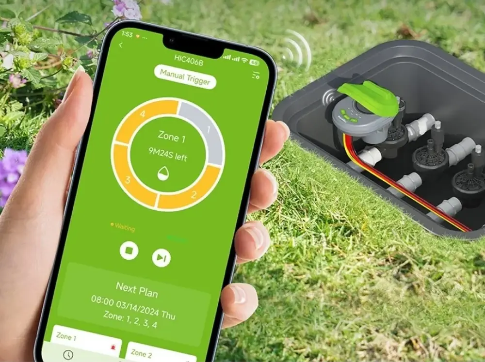 Контроллер системы полива RainPoint HIC406B (Grey) - 4