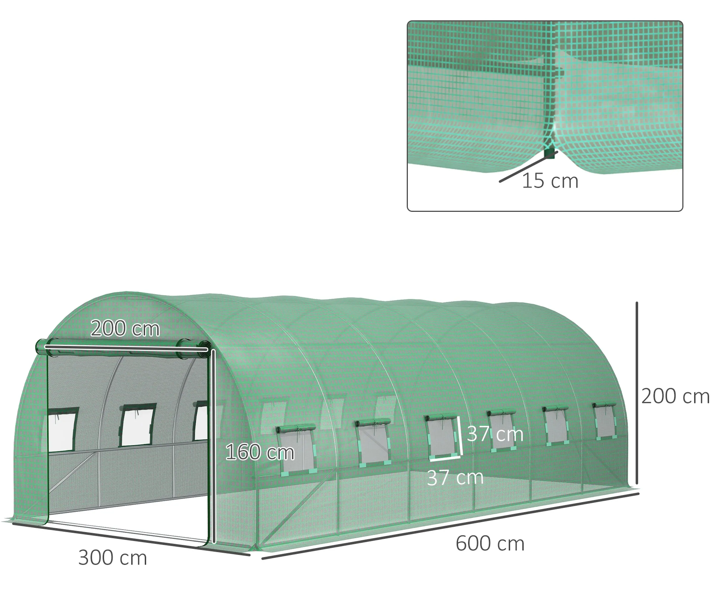 Пленка тепличная Outsunny 845-382GN (Green) - 5