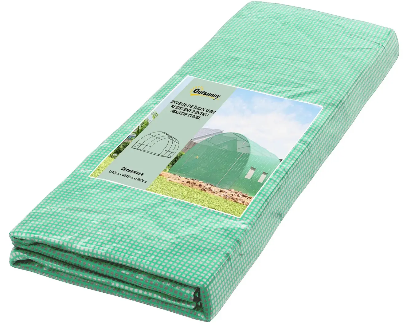 Pelicula pentru sere Outsunny 845-382V01 (Green)