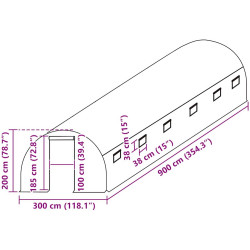 Пленка для теплицы VidaXL 316432 3x9x2m (Green) Thumb