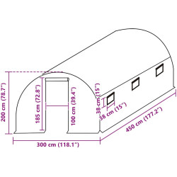Пленка для теплицы VidaXL 316436 3x4,5x2m (Transparent) Thumb