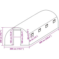 Пленка для теплицы VidaXL 316437 3x6x2m (Transparent) Thumb