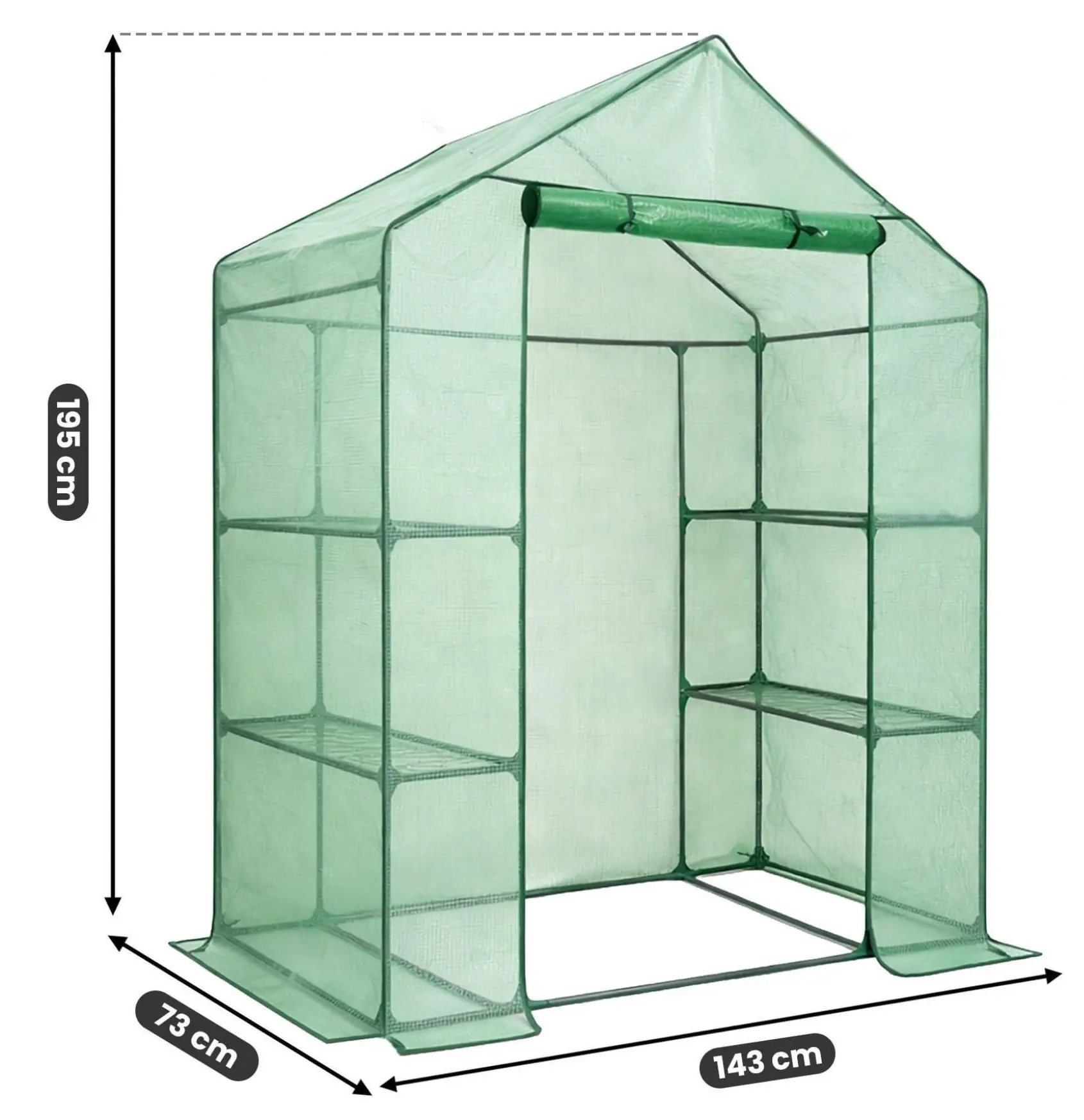 Mini-sera Akord 143x73x195 cm (Green) - 7