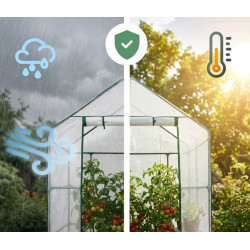 Mini-sera Akord 143x73x195 cm (White) Thumb