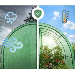 Садовая теплица Akord 100x200x210 cm (Green) Thumb