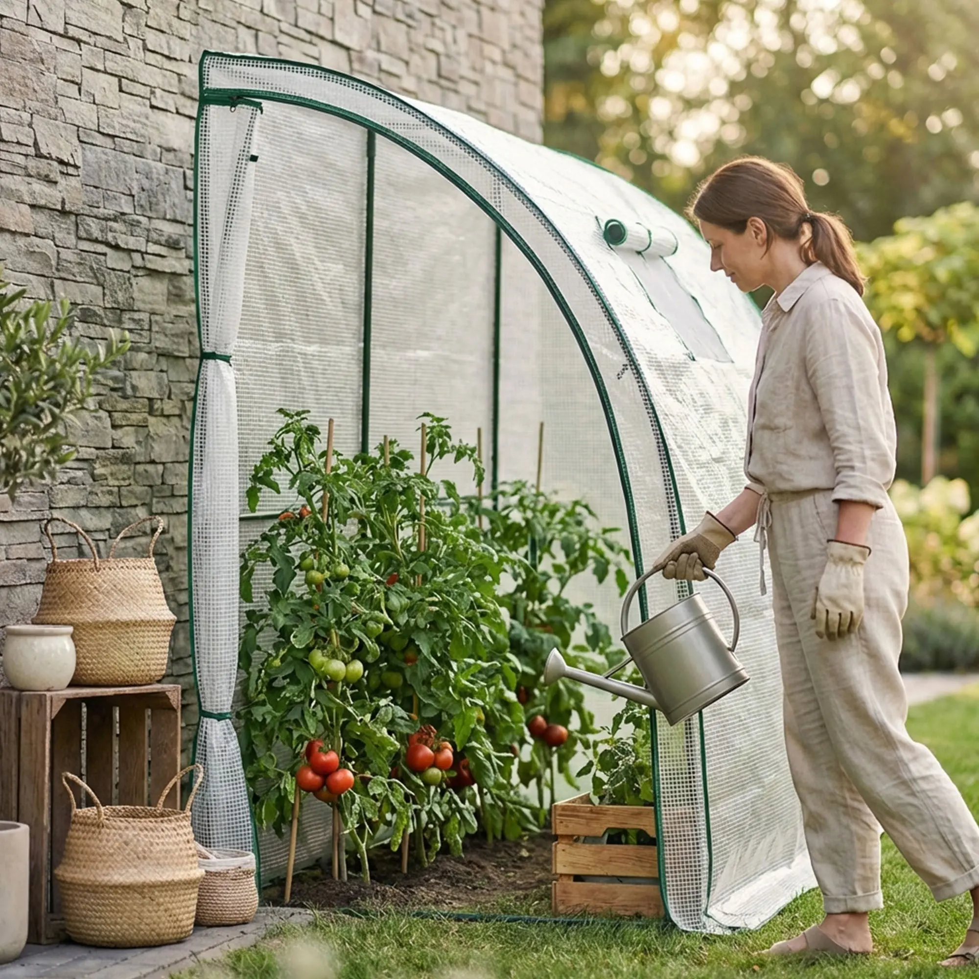 Sera de gradina Akord 100x200x210 cm (White) - 3