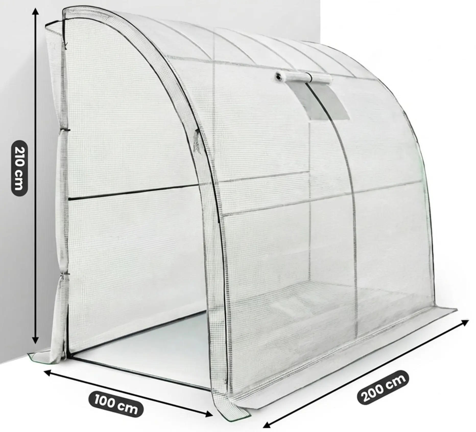 Sera de gradina Akord 100x200x210 cm (White) - 7
