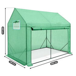 Садовая теплица Akord 200x140x200 cm (Green) Thumb