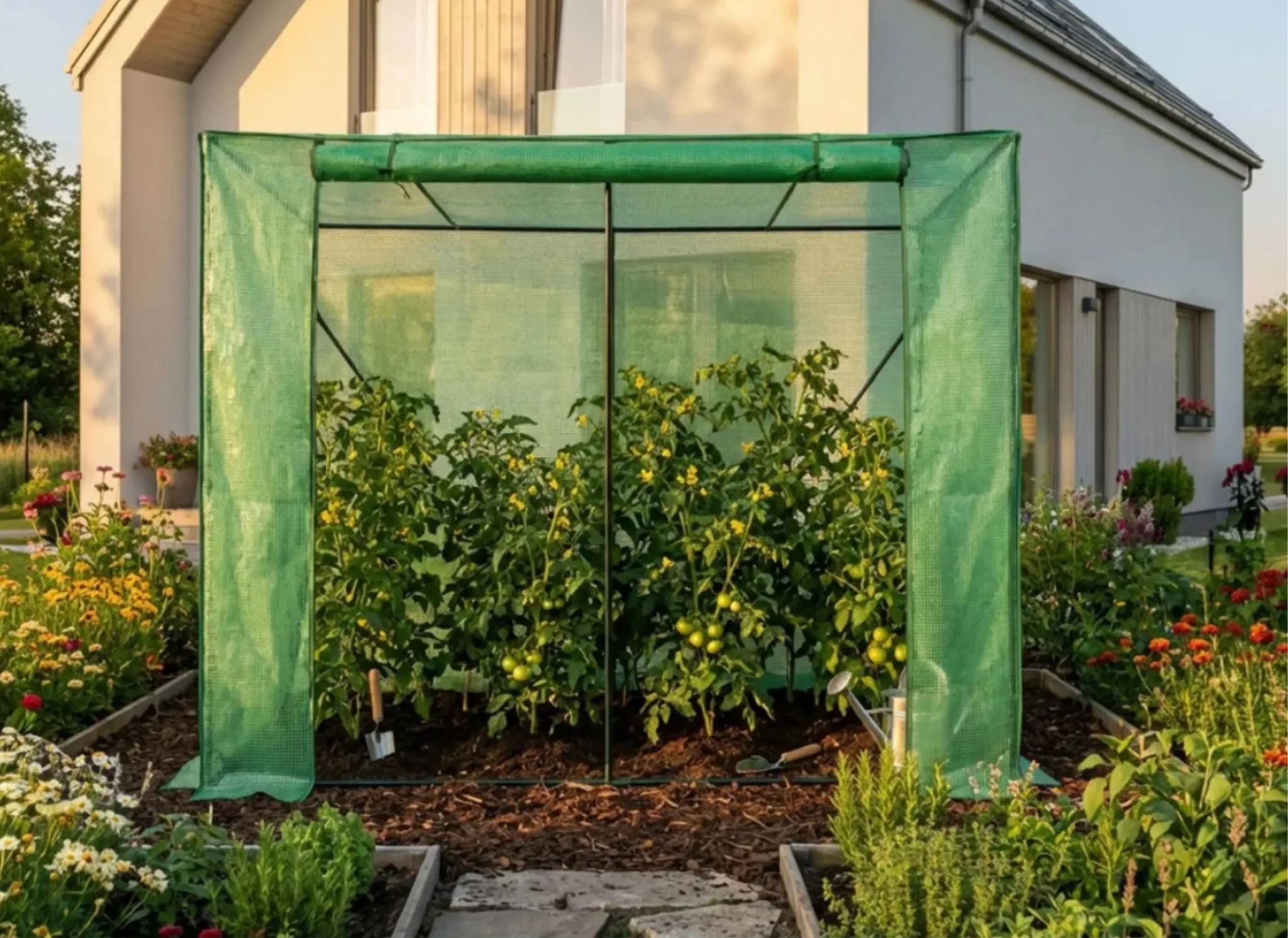 Садовая теплица Akord 202x80x170 cm (Green) - 2