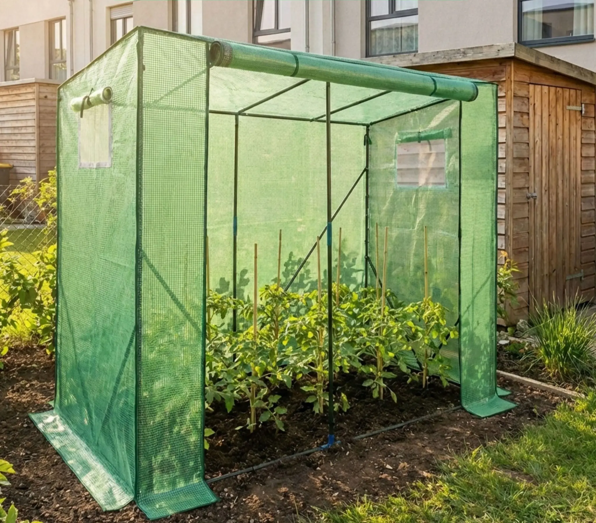 Садовая теплица Akord 202x80x170 cm (Green) - 3
