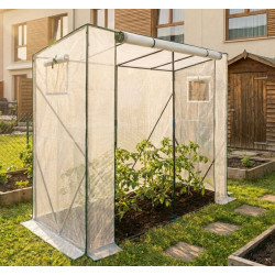 Sera de gradina Akord 202x80x170 cm (White) Thumb