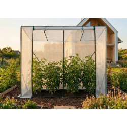 Sera de gradina Akord 202x80x170 cm (White) Thumb
