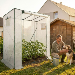 Sera de gradina Akord 202x80x170 cm (White) Thumb