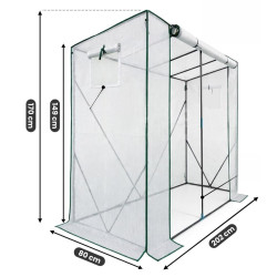Sera de gradina Akord 202x80x170 cm (White) Thumb