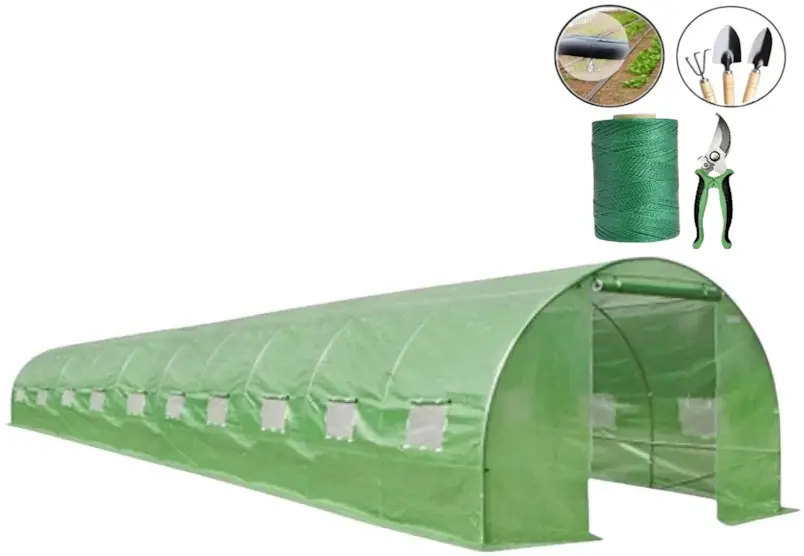 Садовая теплица Demetra 10х3х2.25m (Green) - 7
