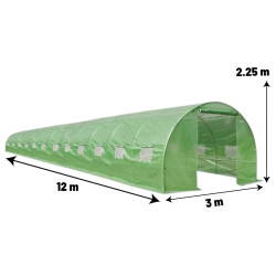 Sera de gradina Demetra 12х3х2.25m (Green) Thumb