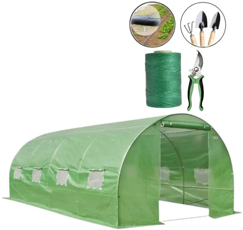 Садовая теплица Demetra 4х3х2.25m (Green) - 7