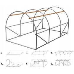 Конструкция теплицы GardenLine TUN0334 (Grey) Thumb