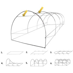 Конструкция теплицы GardLine TUN0365 (Grey) Thumb