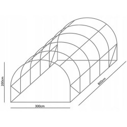 Конструкция теплицы GardLine TUN0365 (Grey) Thumb