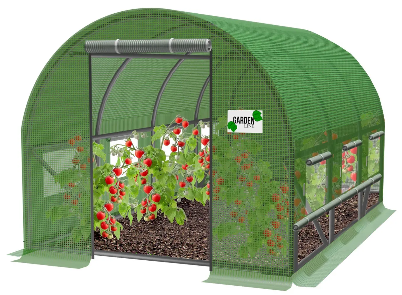 Садовая теплица GardenLine TUN3910 (Green) - 3