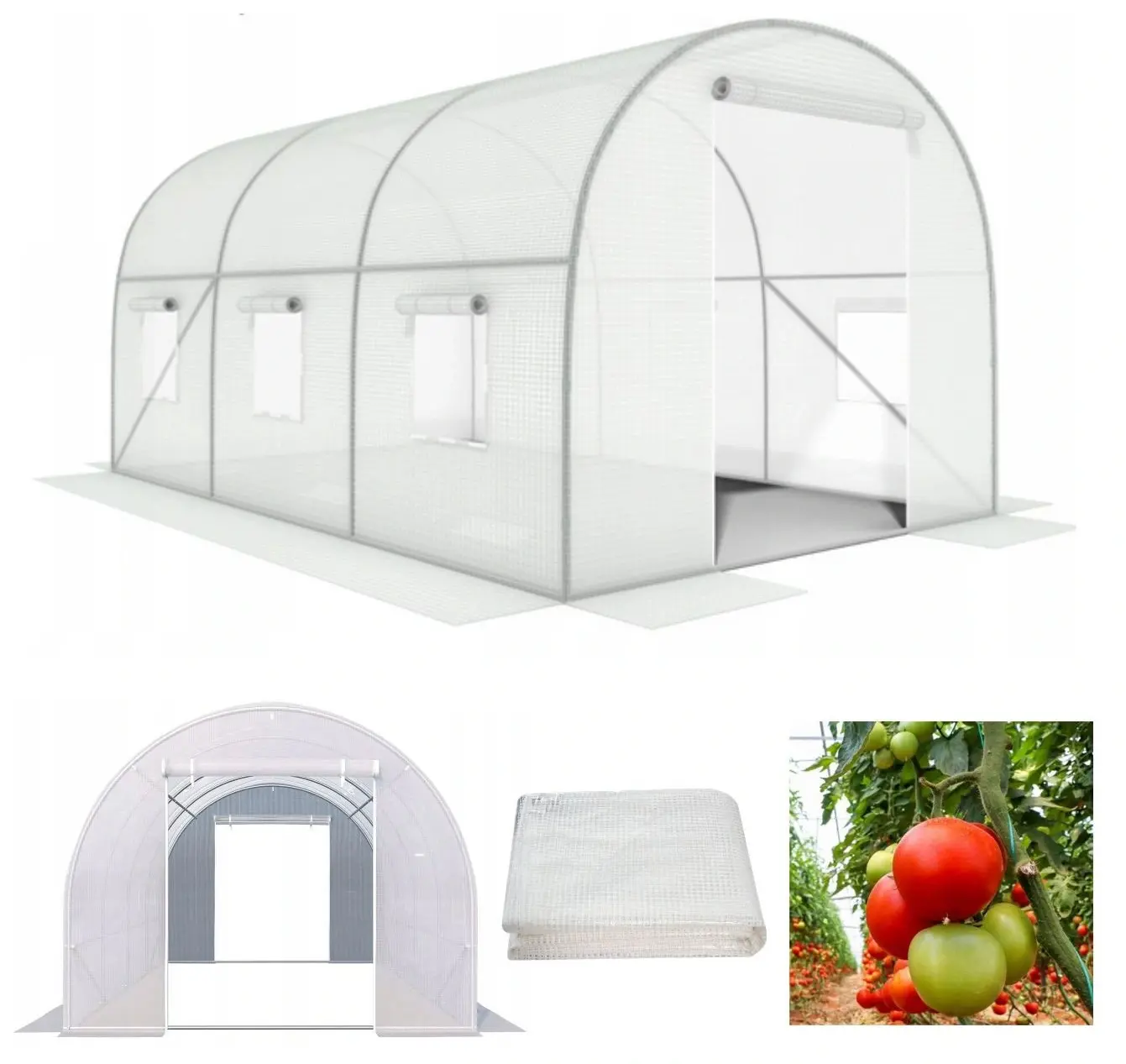 Теплиц Modern Home G-524 3x2x2м (White)